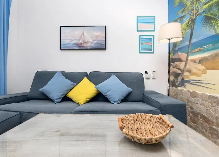 公寓 Home2book Cozy Duplex, Terrace & Pool, Caleta 科斯塔卡莱塔